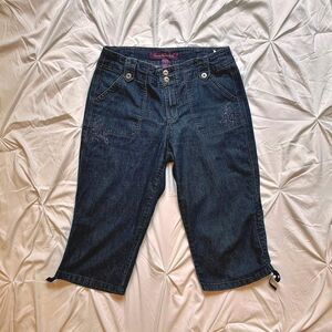 Gloria Vanderbilt Women's Blue Capris